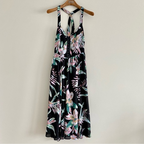 Urban Outfitters Kimchi Blue Bermuda Nights Midi Dress Size 6 - Picture 6 of 9